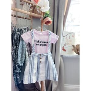 The Bee & The Fox Pick Flowers Not Fights Onesie